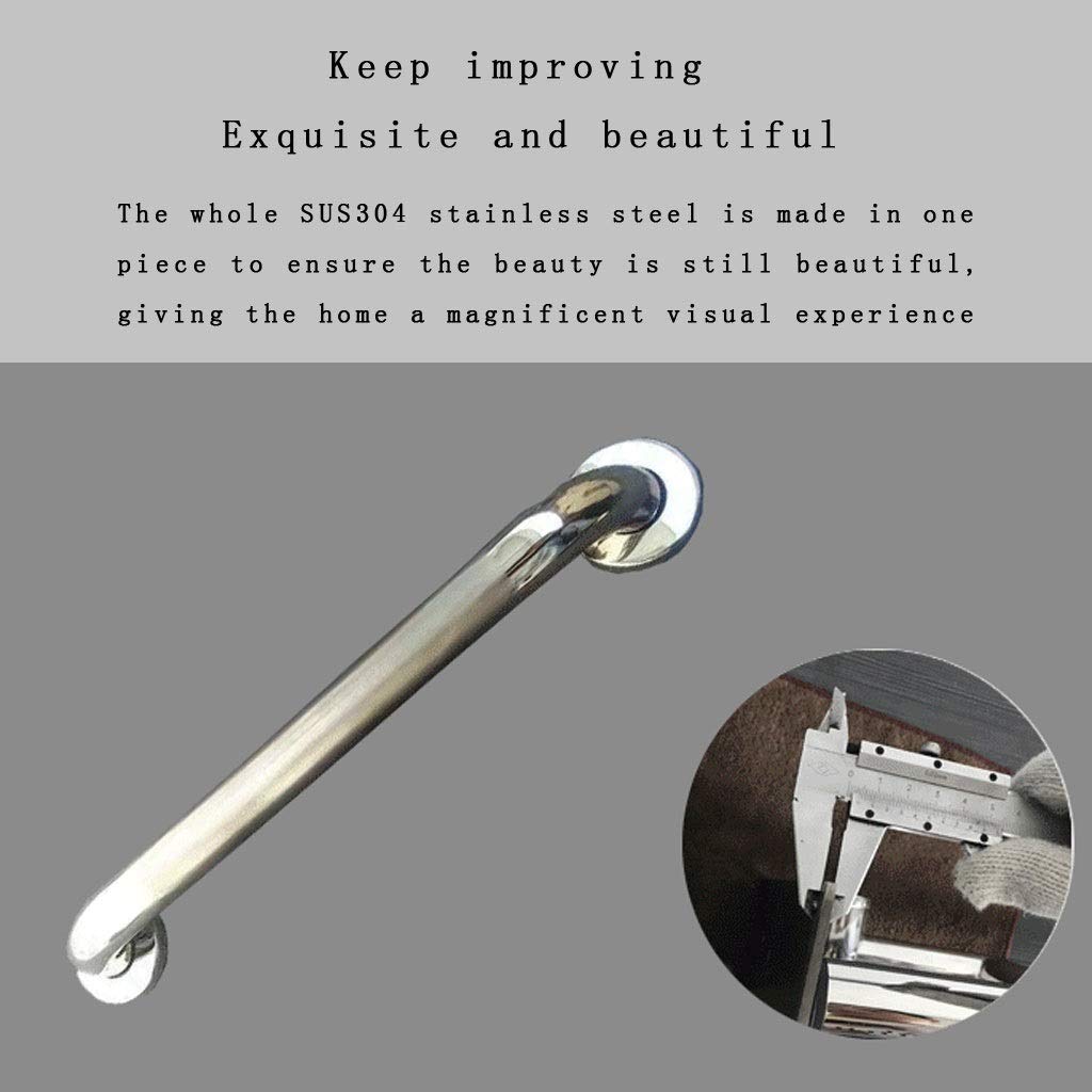 Maniglione di Supporto per Bagno, in Acciaio Inossidabile Antiscivolo, ausilio per la Vita Quotidiana, Ideale per Hotel, Persone disabili e Donne in Gravidanza (Dimensioni: 60 cm)