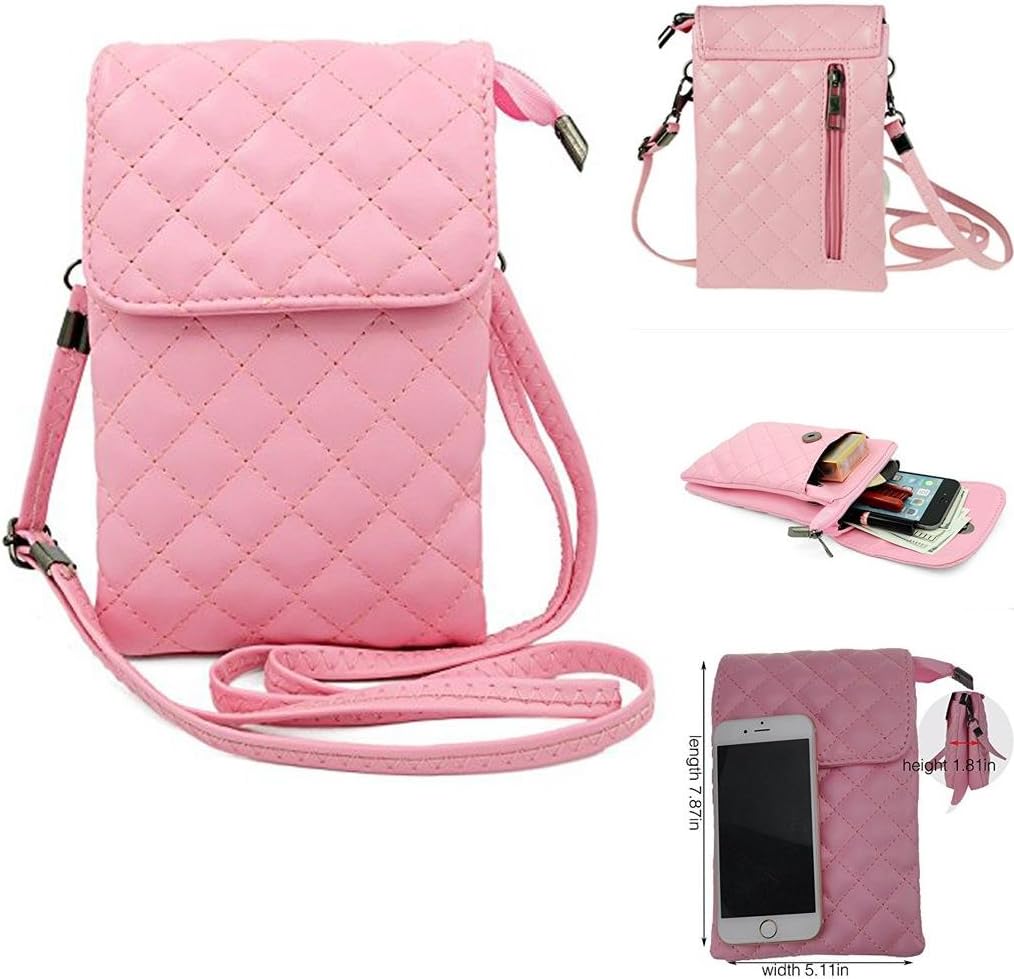 Shoulder Crossbody Bag Multipurpose Soft PU Leather Wallet Universal Cellphone Purse Moblie Phone Carrying Cases Shoulder Bag Pouch for Phones Keys Daily Use From WaitingU
