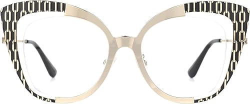 Miniatura 2 de Zeelool Marco de gafas de ojo de gato de gran tamaño clásico con lente transparente sin receta para mujeres Claus ZWM183537