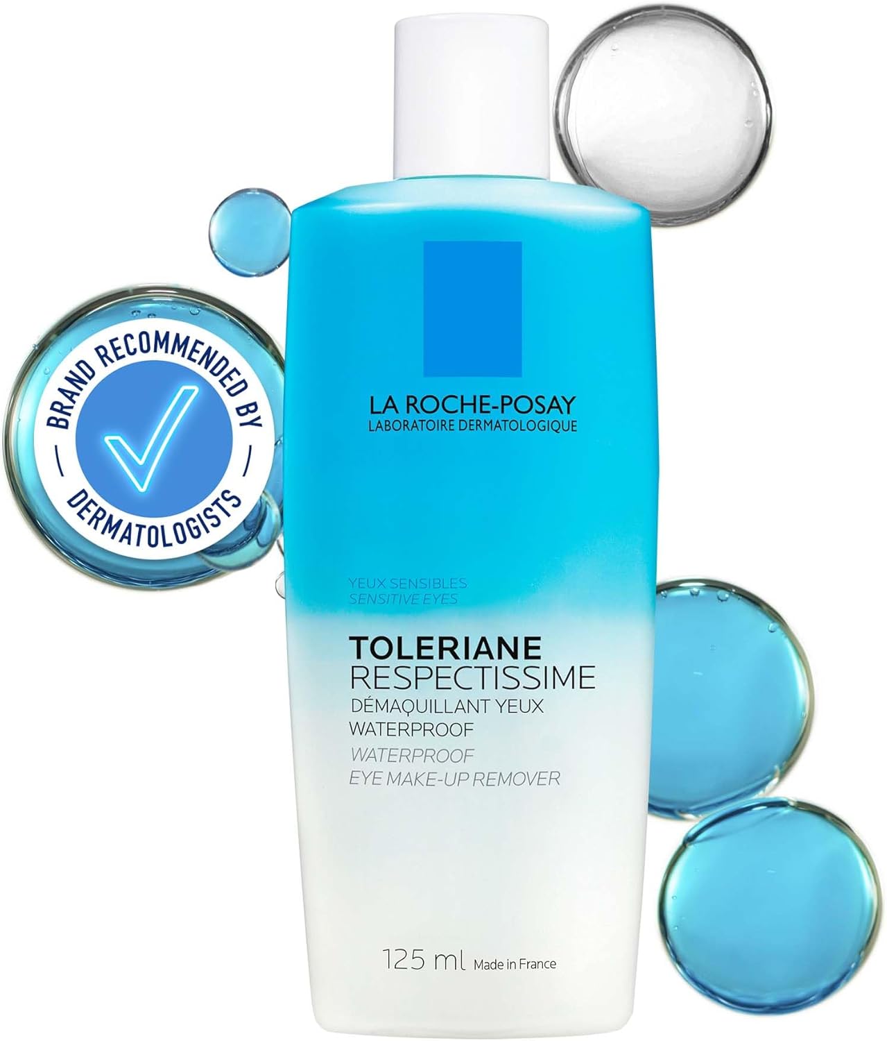 La Roche-Posay Respectissime Waterproof Gentle Eye Makeup Remover For Sensitive Skin 125ml