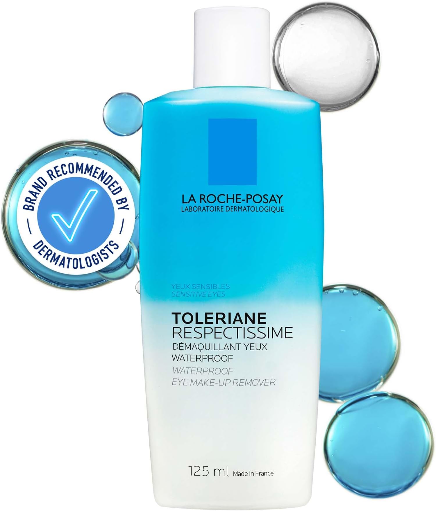 La Roche-Posay Respectissime Waterproof Gentle Eye Makeup Remover For Sensitive Skin 125ml