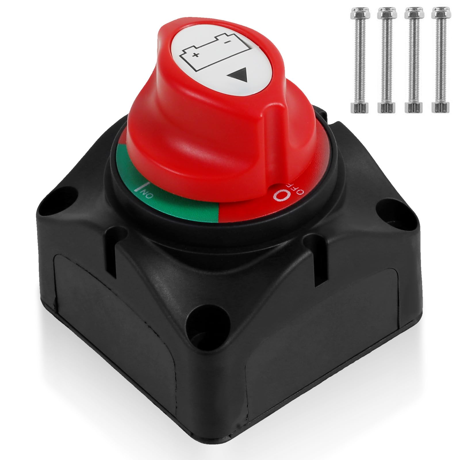Battery Disconnect Switch 12-48V Isolates and Secures Your Electrical System Reliable Battery Shut Off Switch for Car Marine Boat RV Vehicles