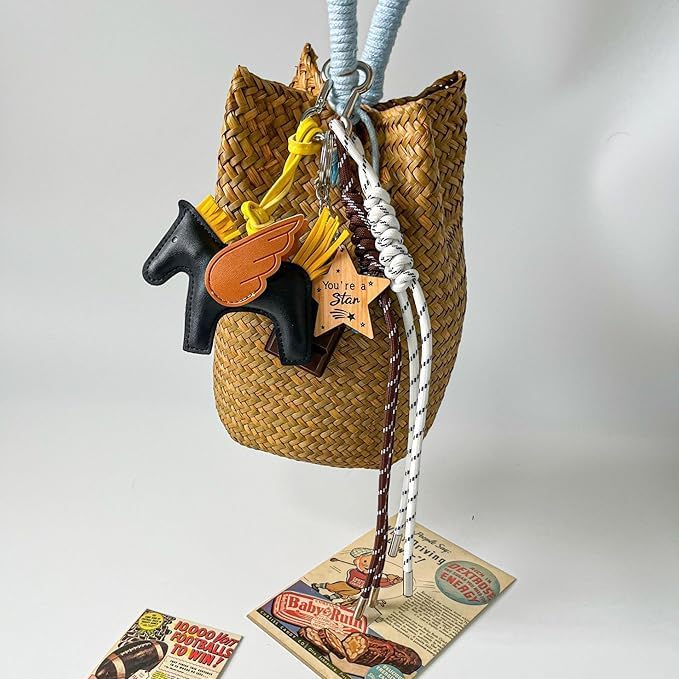 Designer Rope Bag Charms for Handbag Y2k Accessories Purse Charm Hanging Ornament Backpack Charm Bag Charms - Image 2