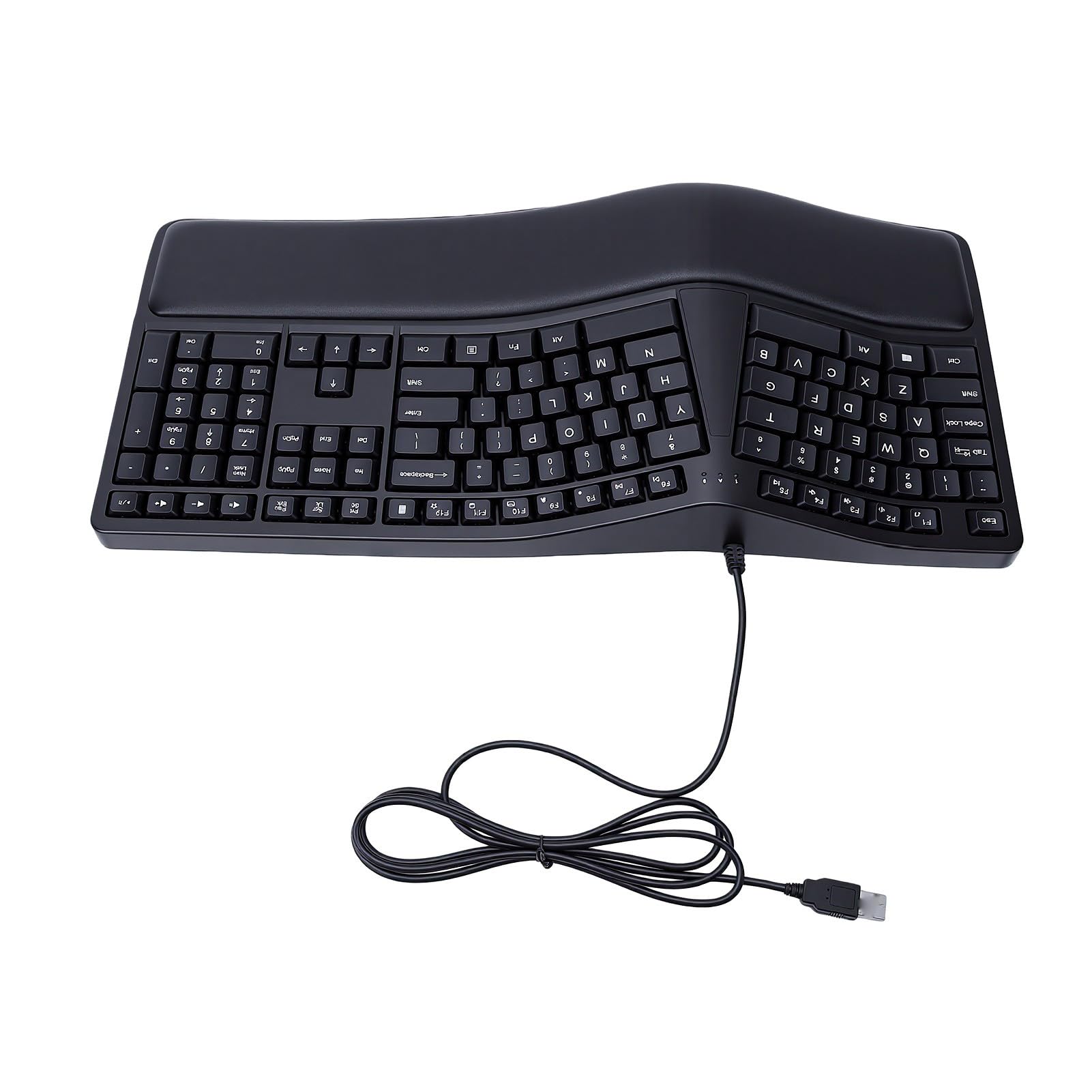 Bewinner Ergonomiczna Klawiatura z Cichym Połączeniem USB