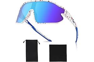 Kids Teens Sport Sunglasses, Polarized Baseball Sunglasses for Kids Age 8-14