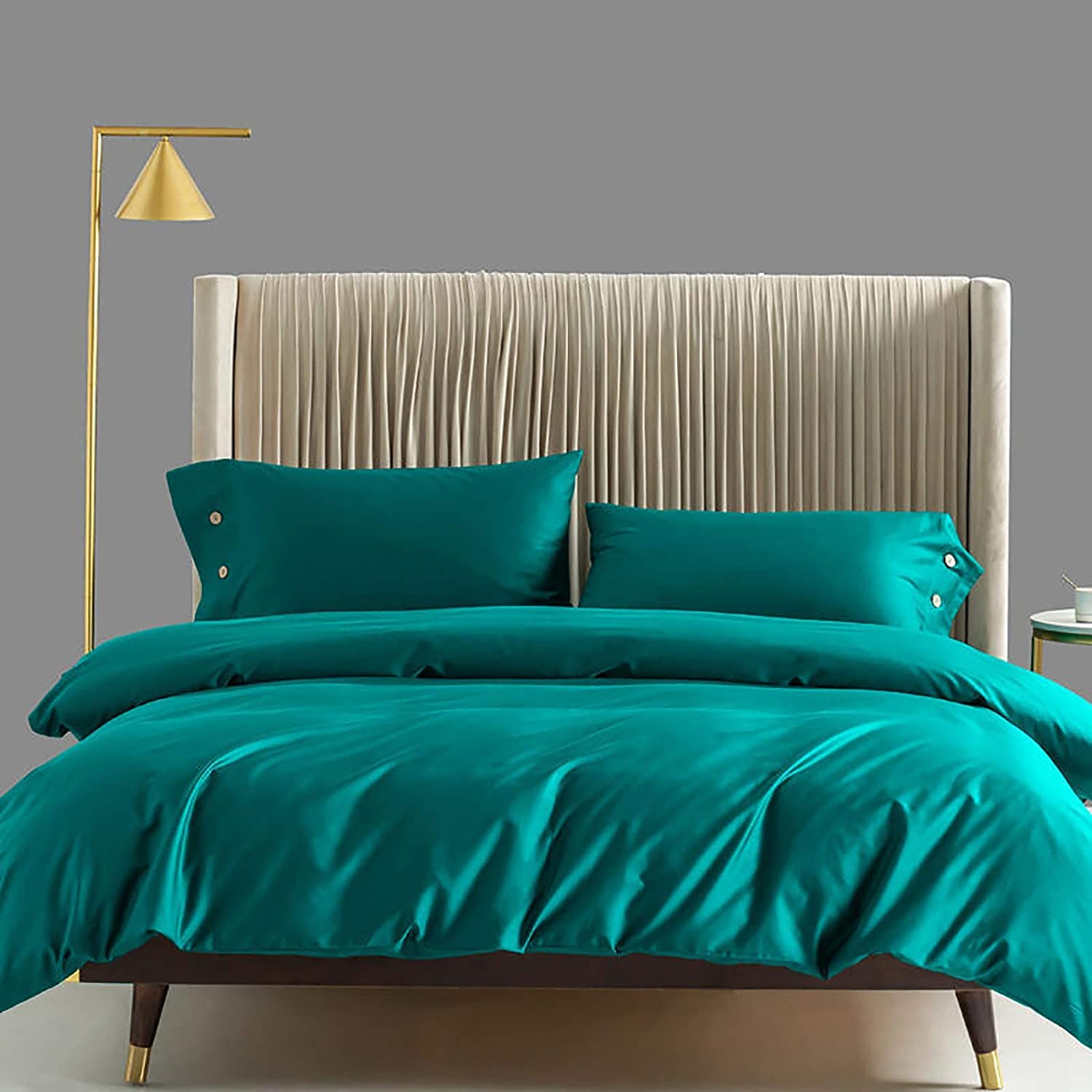 MGEMJMJ 100% Solid Color Egyptian Cotton Duvet Cover,Luxurious Super Soft Quilt Cover,Hotel Level Premium Breathable Comforter Cover(Size:220x240cm(87x94inch),Color:A)