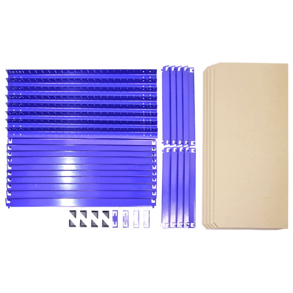 Scaffale T-Rax In Acciaio Senza Bulloni Blu 90cm x 45cm x 180cm