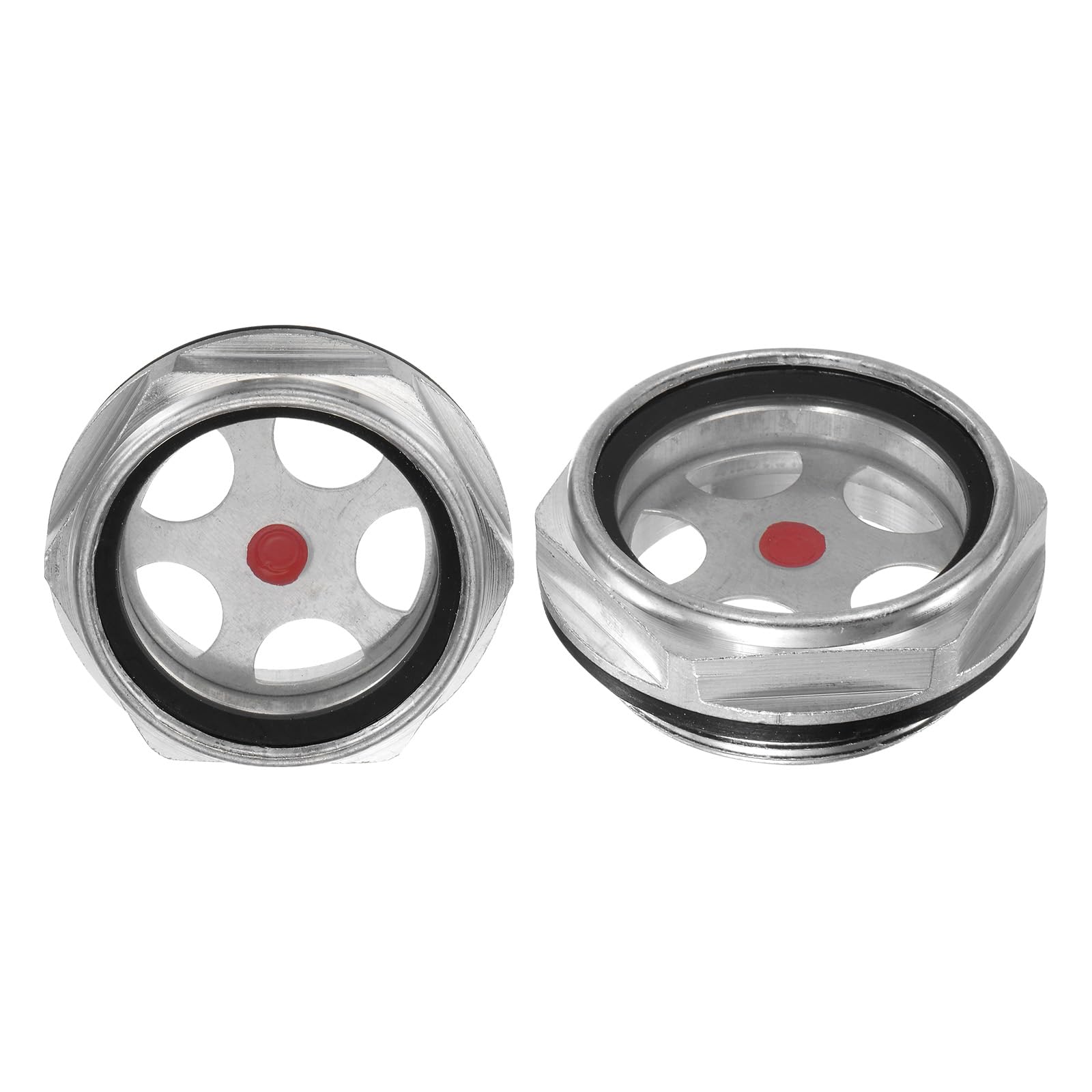 M METERXITY 2-Pack Air Compressor Oil Sight Glass
