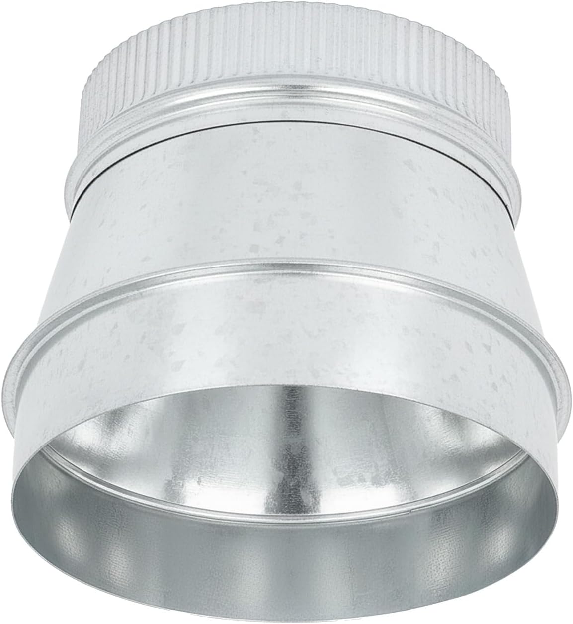 Duct Reducter 8" to 7" Inch Air Ducting Reducer Increaser Air Duct Adapter or Round Metal Pipe Reducer for Bathroom Kitchen Ventilation Systems