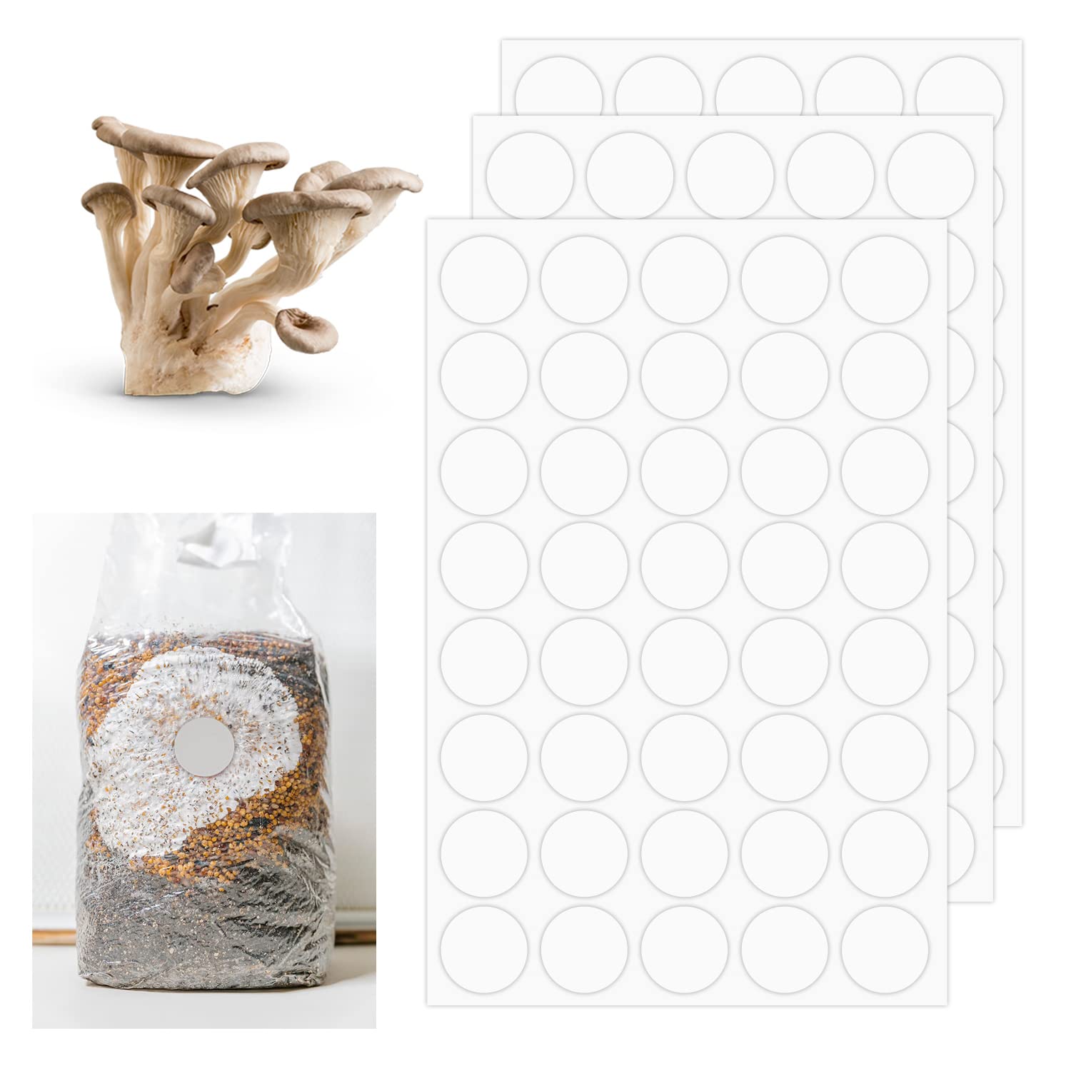 100 PCS Self Healing Injection Ports for Mushroom Grow Bag