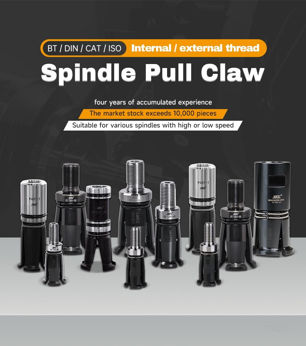 OT-HSK100-K External Thread Spindle Pull Claw HSK100 Type K robust alloy steel wear resistant for CNC Milling Machine