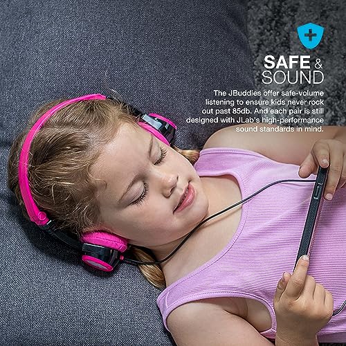 image for JLab JBuddies Folding Kids Headphones. Volume limiting design. Head ba