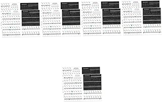 Garneck 10 Sets Keyboard Stickers Decorative Labels Electronic Keyboard Letters Stickers Piano Key Stickers Piano Rake Key Labels Piano Keyboard Note Labels Adhesive Piano Keyboard Sticker