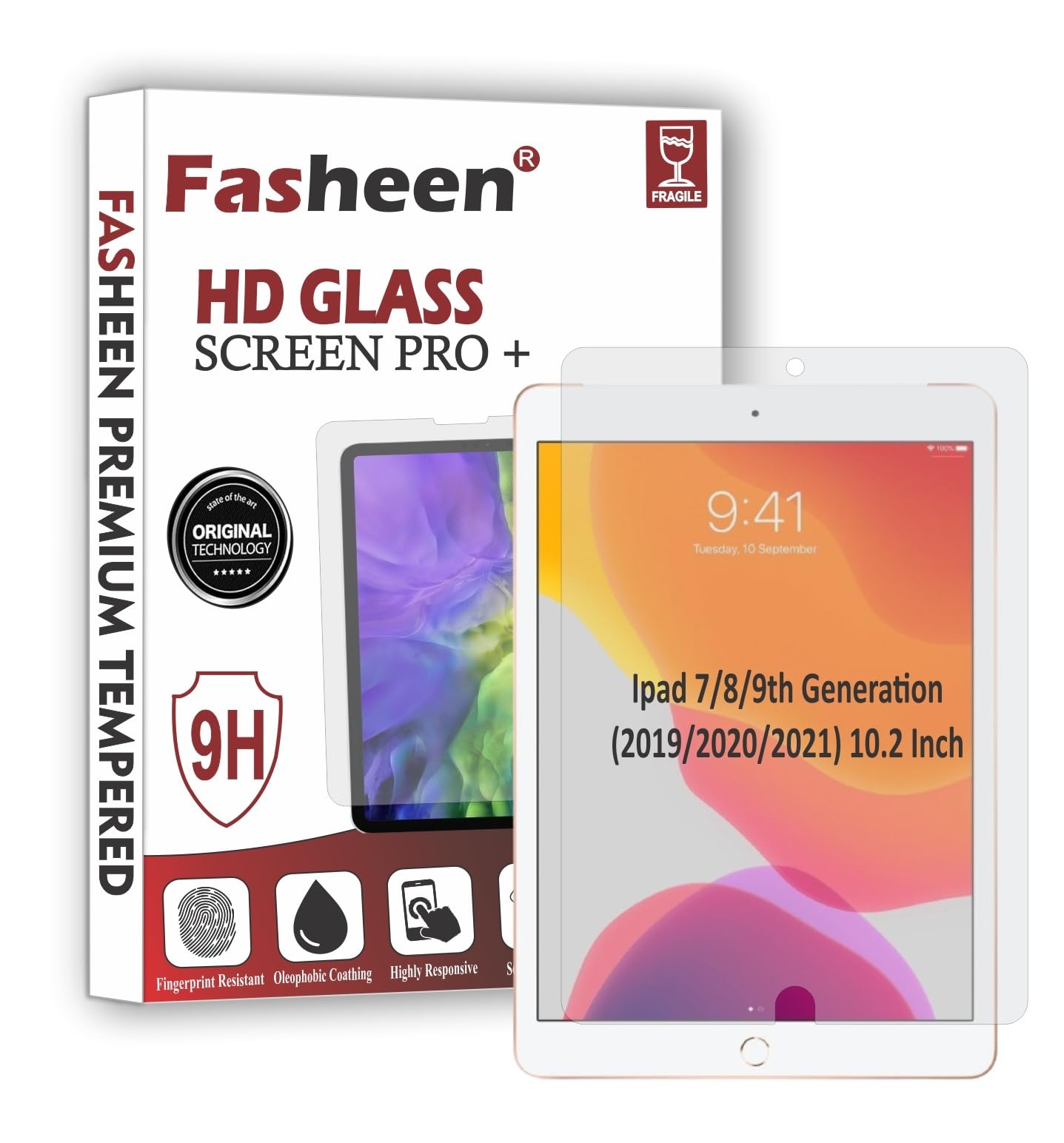 FASHEEN Screen Guard Compatible With iPad 9th Gen 10.2 Inch, iPad 7/8/9th Generation (2019/2020/2021) 10.2 Inch (A2603/A2604) Flexible Fiber Screen Protector Not a Tempered Glass ScreenGuard. (B0D2S6TJQ4) Amazon Price History, Amazon Price Tracker