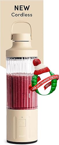Miniatura 1 de Beast GO - Licuadora portátil inalámbrica de alta calidad para batidos y batidos, recipiente de mezcla de 22 onzas, mezcla hielo y frutas