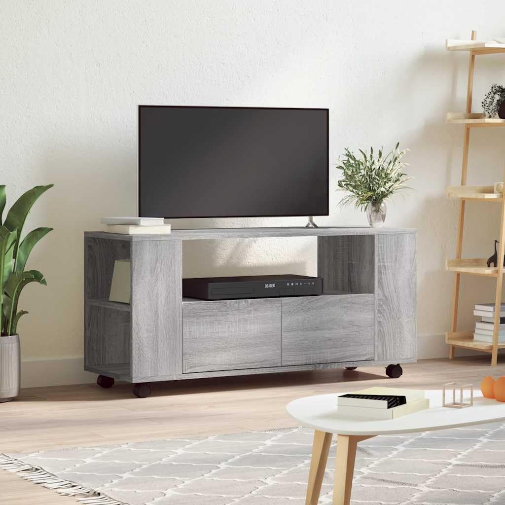 Meuble TV gris Sonoma pour chambre et salon créez un coin cinéma cocooning