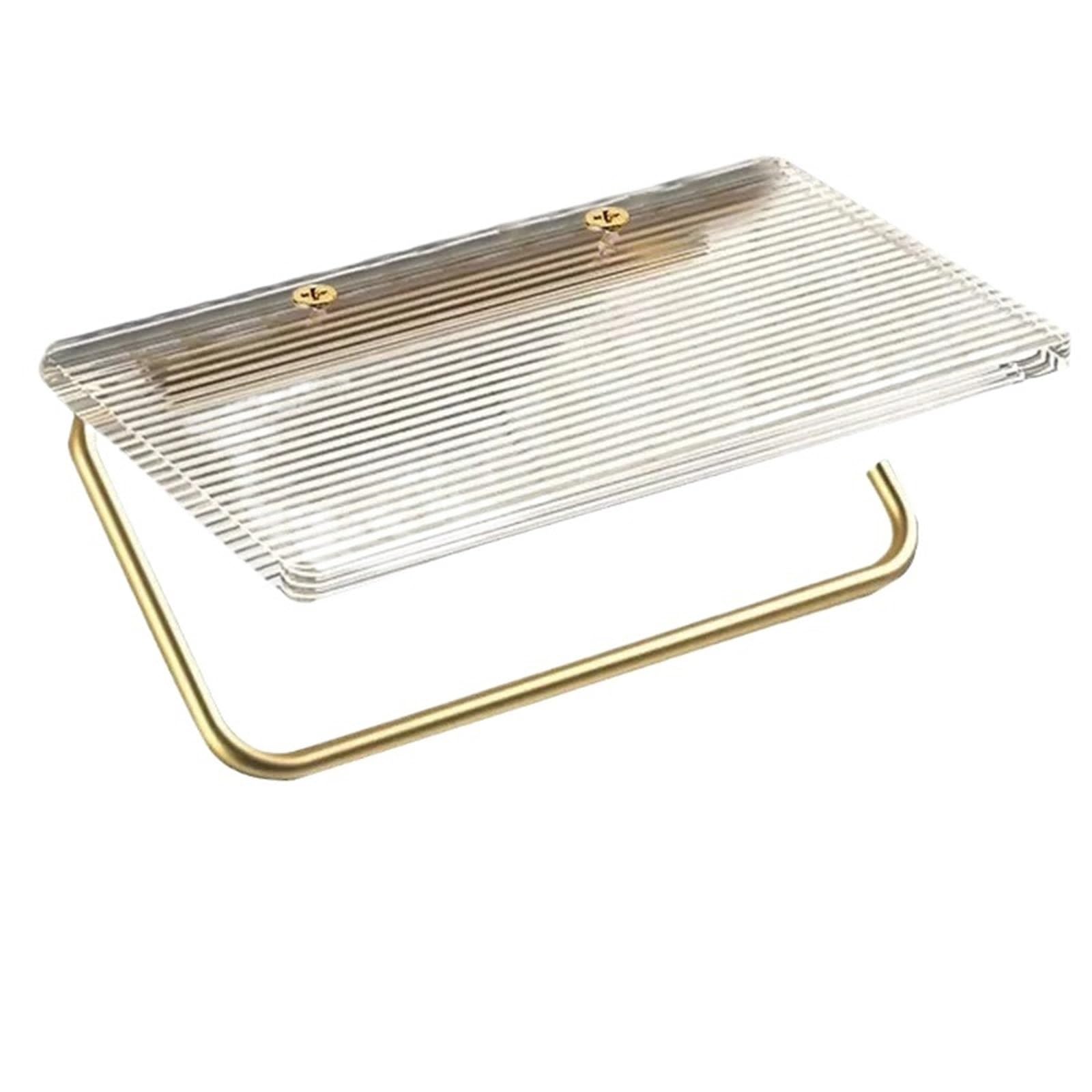 Luxury Toilet Paper Holder - Wall-Mounted Punch-Free Tissue Organizer