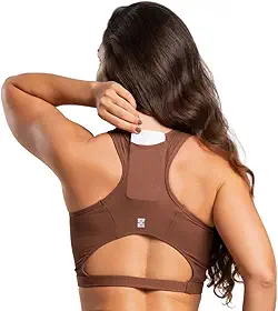 Top Feminino Academia Nadador Bolso Canelado Corrida Fitness