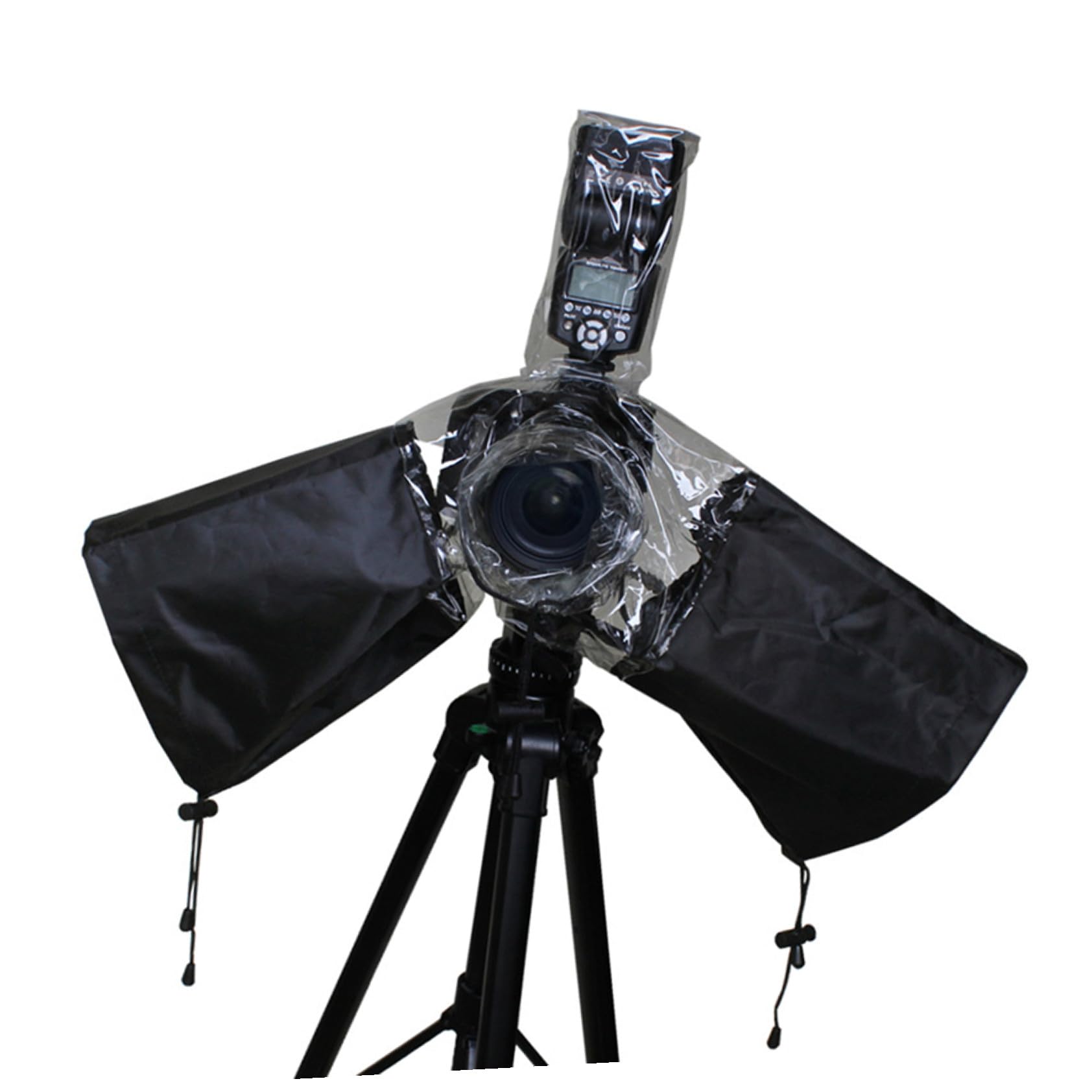 Funda impermeable para cámara de fotos con protección de brazos y espacio de flash 8