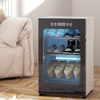Shoe Dryer and Deodorizer,3-layer Electric Boot Dryer w/LED Smart Panel,140F Constant Temperature Drying,Timer Function,Internal&External Circulation Hot Air