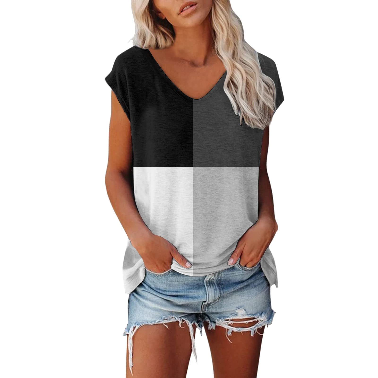 Western Shirts for Women Flower Butterfly Printed Tops T-Shirt Short Sleeve Round Neck Tunic Clothes Elegant Dating Tees