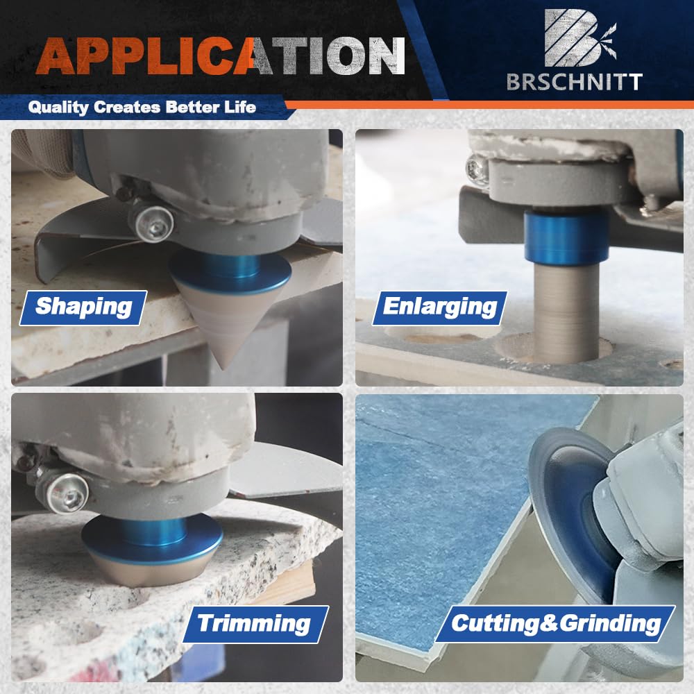 Punte Diamantate Gres Porcellanato - 6/6/8/20/25/35/50/68/110mm frese diamantate, 20mm Fresa, 50mm Punte Smusso,125mm Disco,per Porcellana Piastrelle Ceramica Marmo Granito