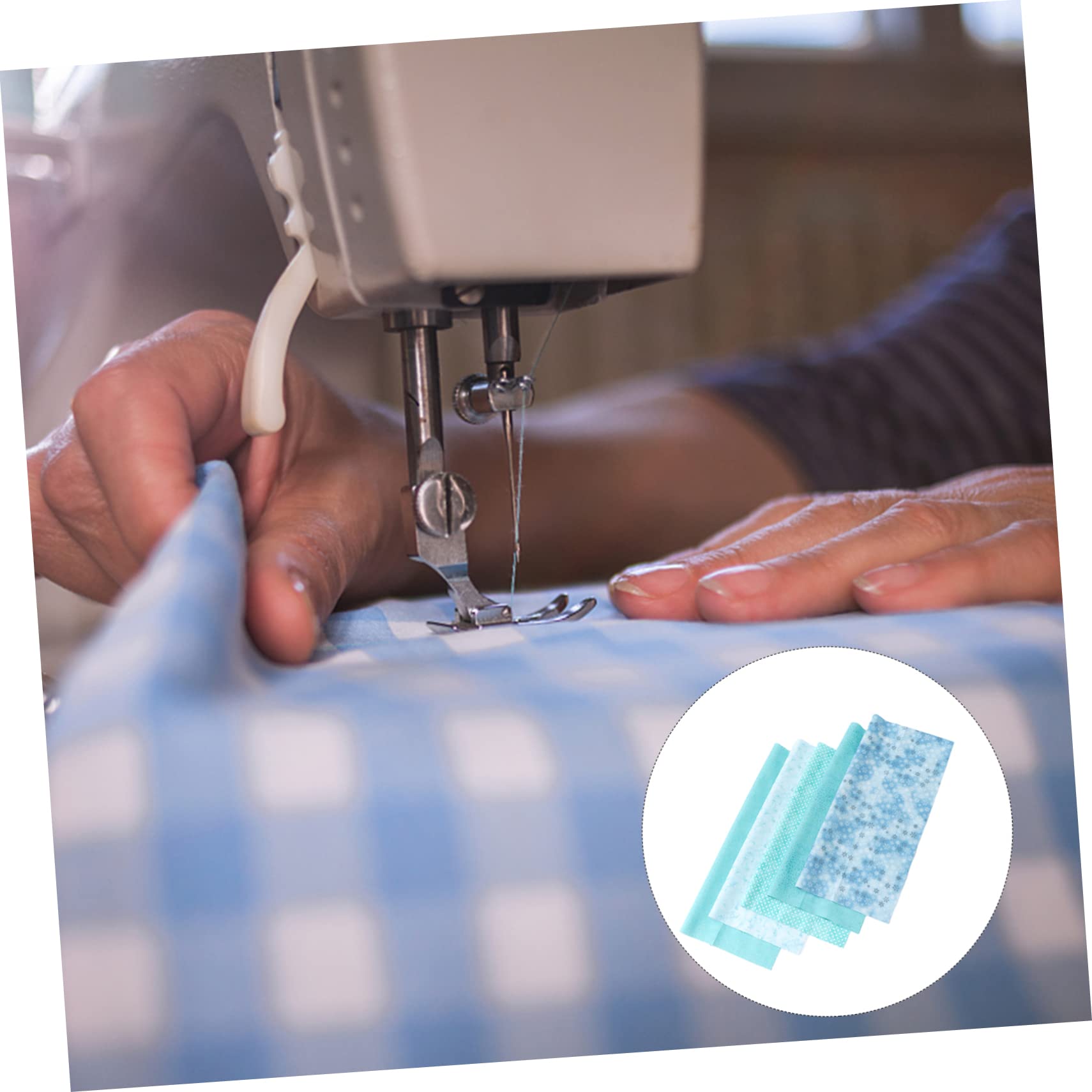 Kwadraty z tkaniny bawełnianej ， Sewing Patchwork Material,Fabric for Sewing,5pcs Patchwork Group Quilting Fabric Bundles Sewing