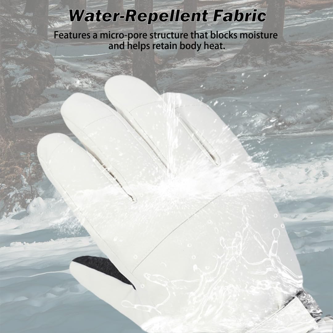 Guanti Da Sci PRO Con Tutore Polso Supporto Protezione, Guanti Termici Impermeabili Con Touchscreen Per Sci Snowboard