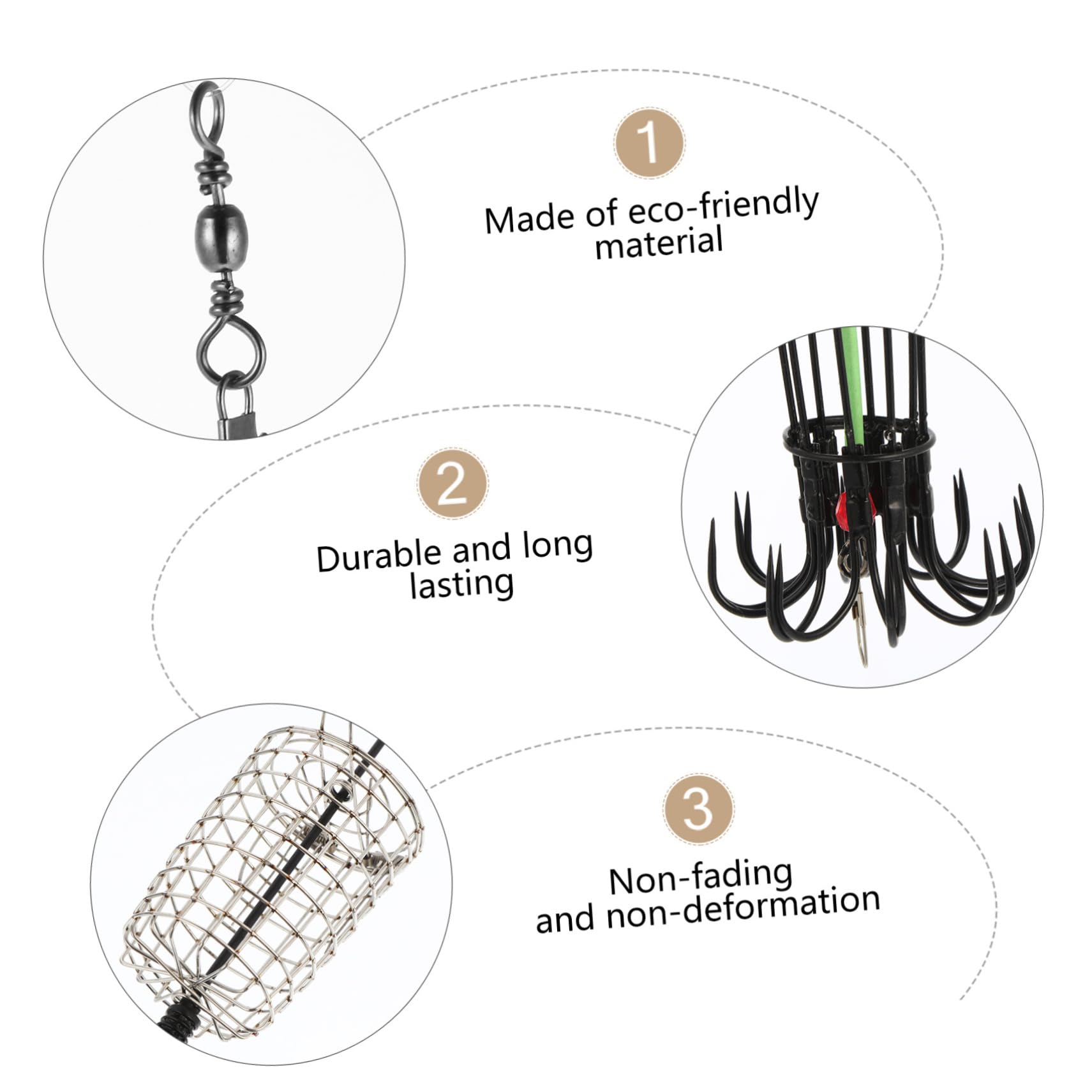 Toyvian 1Pc Bait Cage Fishing for Fishermen Durable Fishing Tackle Easy Bait Release