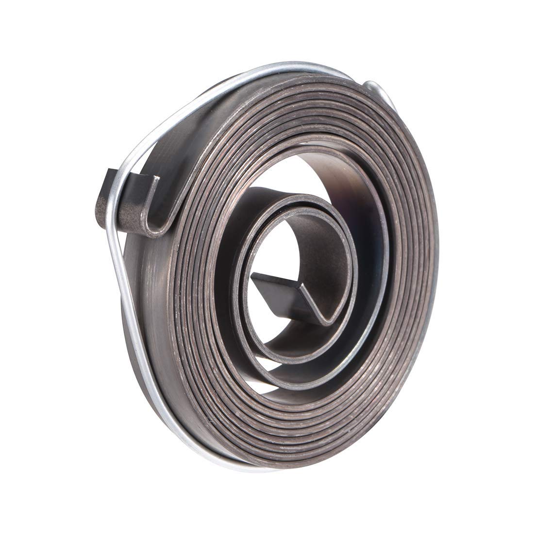 Taladro de columna Quill Feed Return, muelle helicoidal Assembly Spring Steel, Negro, 1540 mm Expand Largo 59 x 10 x 1,2 mm