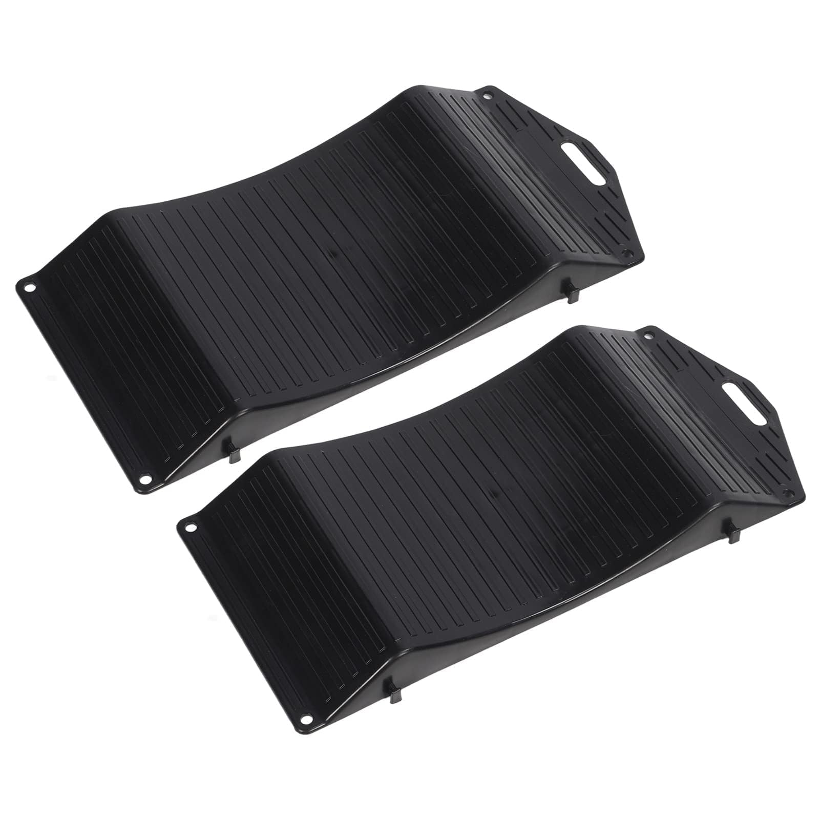 Rampes de Roue de Pneu de Voiture, Rampes de Pneu Antidérapantes Simples Utilisant Une capacité de Puissante 2 Pièces pour Camping-Cars (18P : 44,4 x 19,5 x 3,5 cm/17,48 x