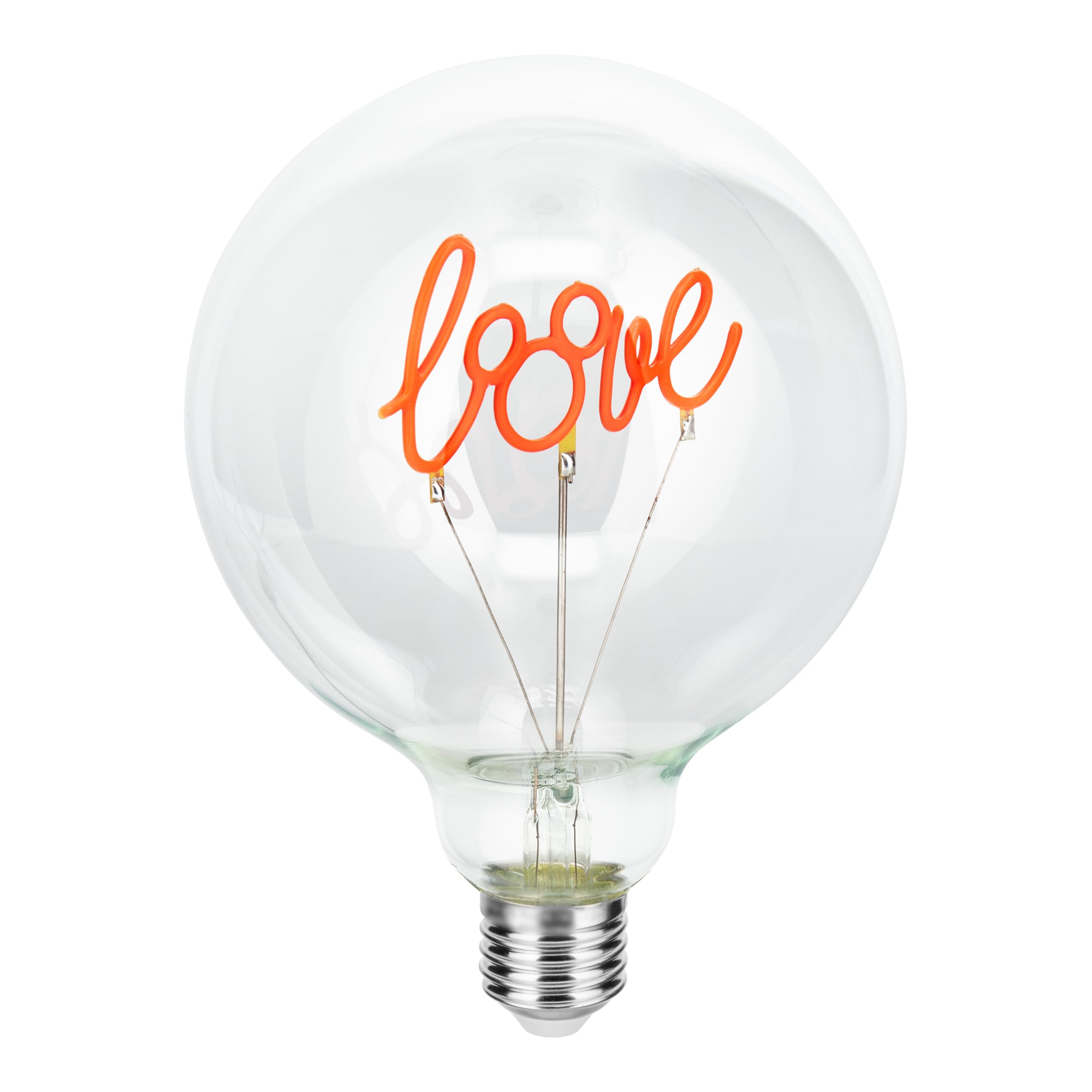 Paladone Mickey Mouse Love Decorative LED Neon E27 Screw Bulb - Add to Any Edison Compatible Lamp, Officially Licensed Disney Collectible Gift, for Bedrooms & Homes