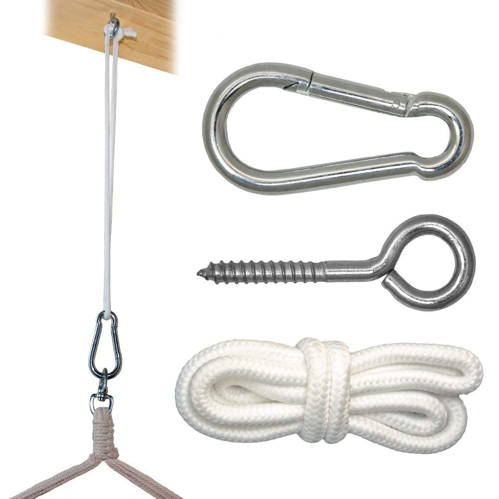 Ganci in metallo resistenti kit per appendere sedia amaca sedia a dondolo hardware amaca molla e spina sedia altalena accessorio da appendere per