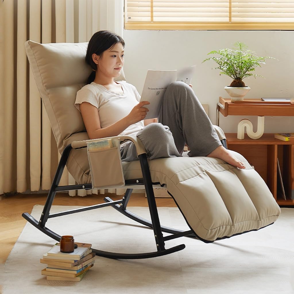 Amazon｜リクライニングチェア フットレスト付きロッキングチェア 快適