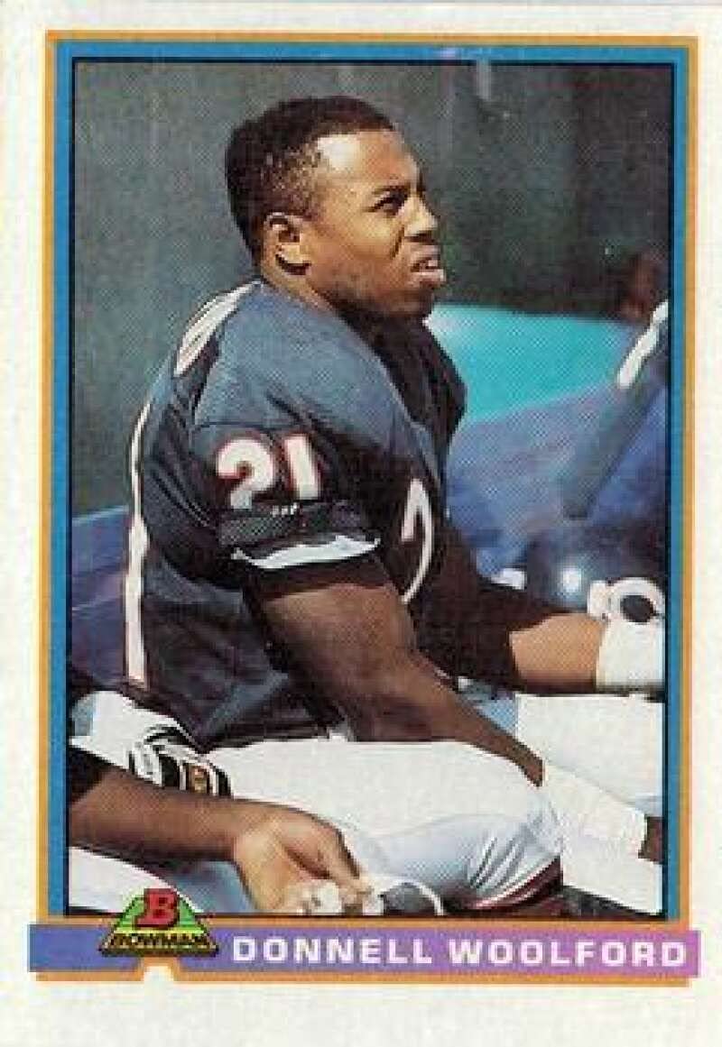Amazon.com: 1991 Bowman #60 Donnell Woolford Chicago Bears Official NFL  Football Trading Card in Raw (NM or Better) Condition : Collectibles & Fine  Art