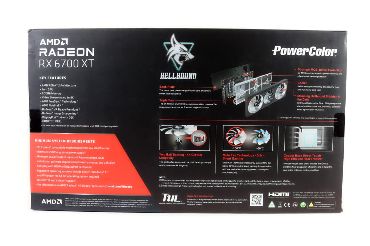 Amazon.com: PowerColor Hellhound AMD Radeon RX 6700 XT Gaming