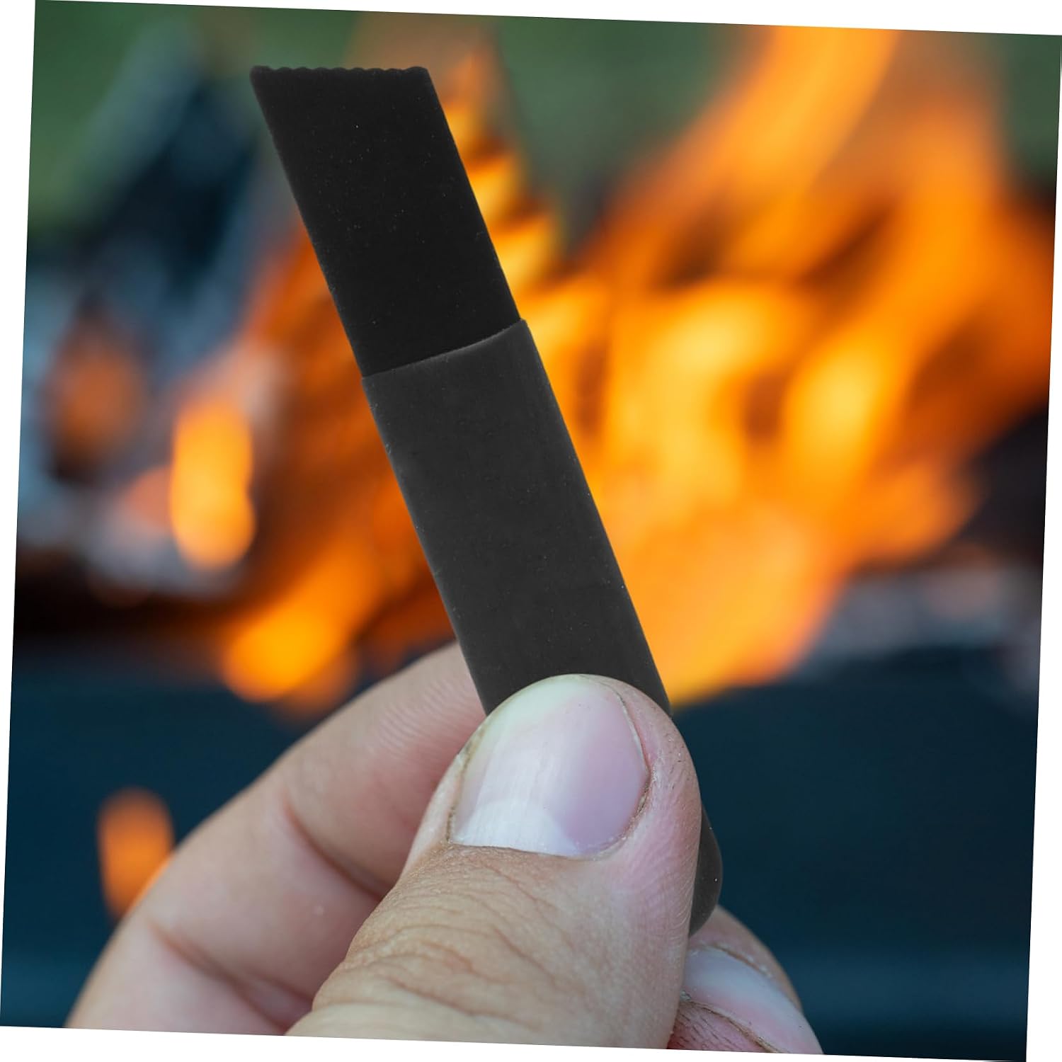 Kisangel 10Pcs Portable Fire Starter Scraper Set Durable Flint Steel Rod Tool for Camping Outdoor Survival Lightweight Easy to Carry Reliable Fire Starting Gear for Emergencies