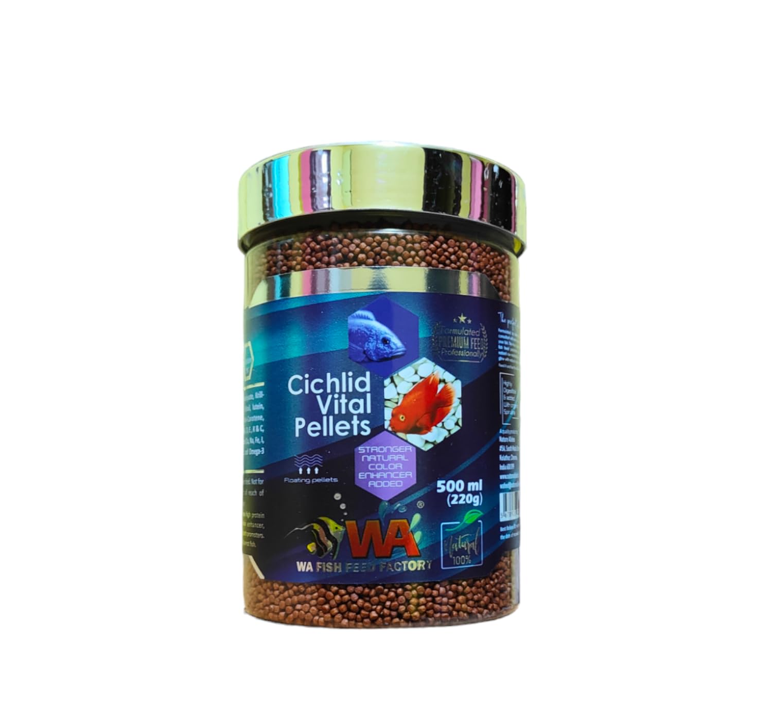 WA Cichlid Vital Floating Pellets (220g/ 500ml) | What The Fish (B0CT5T71QD) Amazon Price History, Amazon Price Tracker