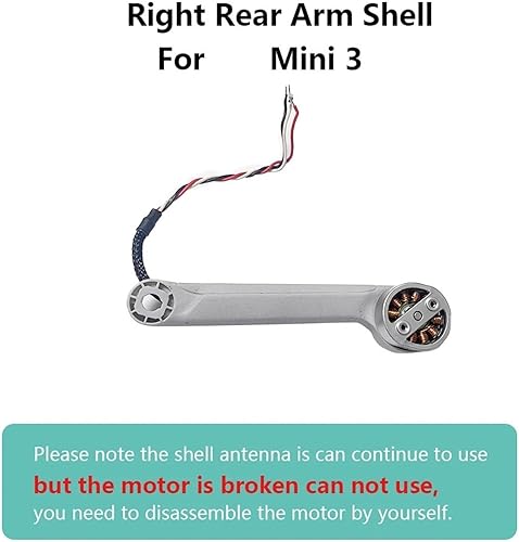 Miniatura 6 de Carcasa de brazos sin motor Dron, piezas de reparación izquierda derecha delantera trasera para DJI Mini 3Mini 3 Pro Drone Reemplazo (color