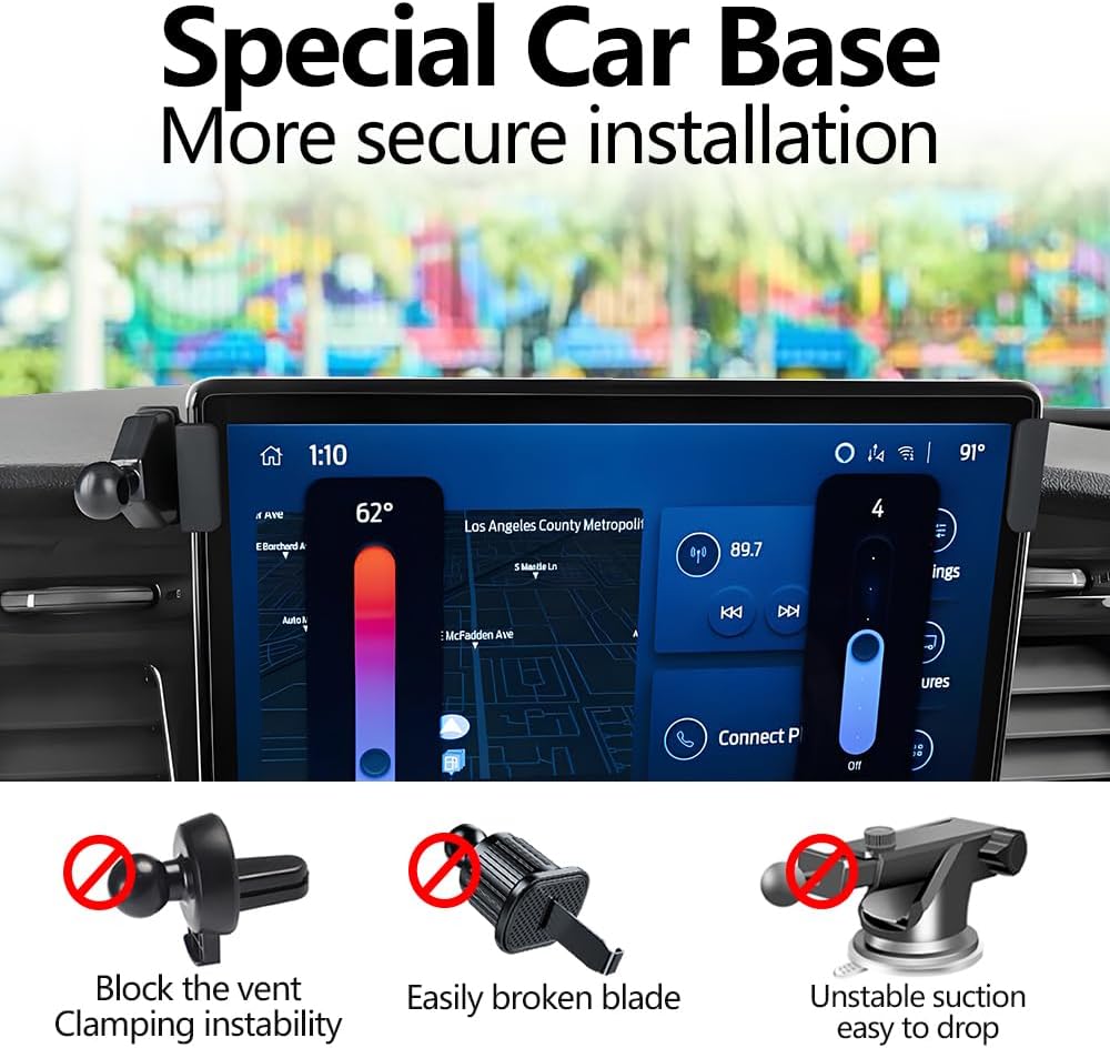 Car Magnetic Phone Mount for Ford E-Transit Cargo Van 2022-2026 and Transit Passenger Van HD-XLT/XLT 2023-2026[ 12 inch Touch Screen ] Auto Accessories Best Cellphone Holder Cell Phones Stand