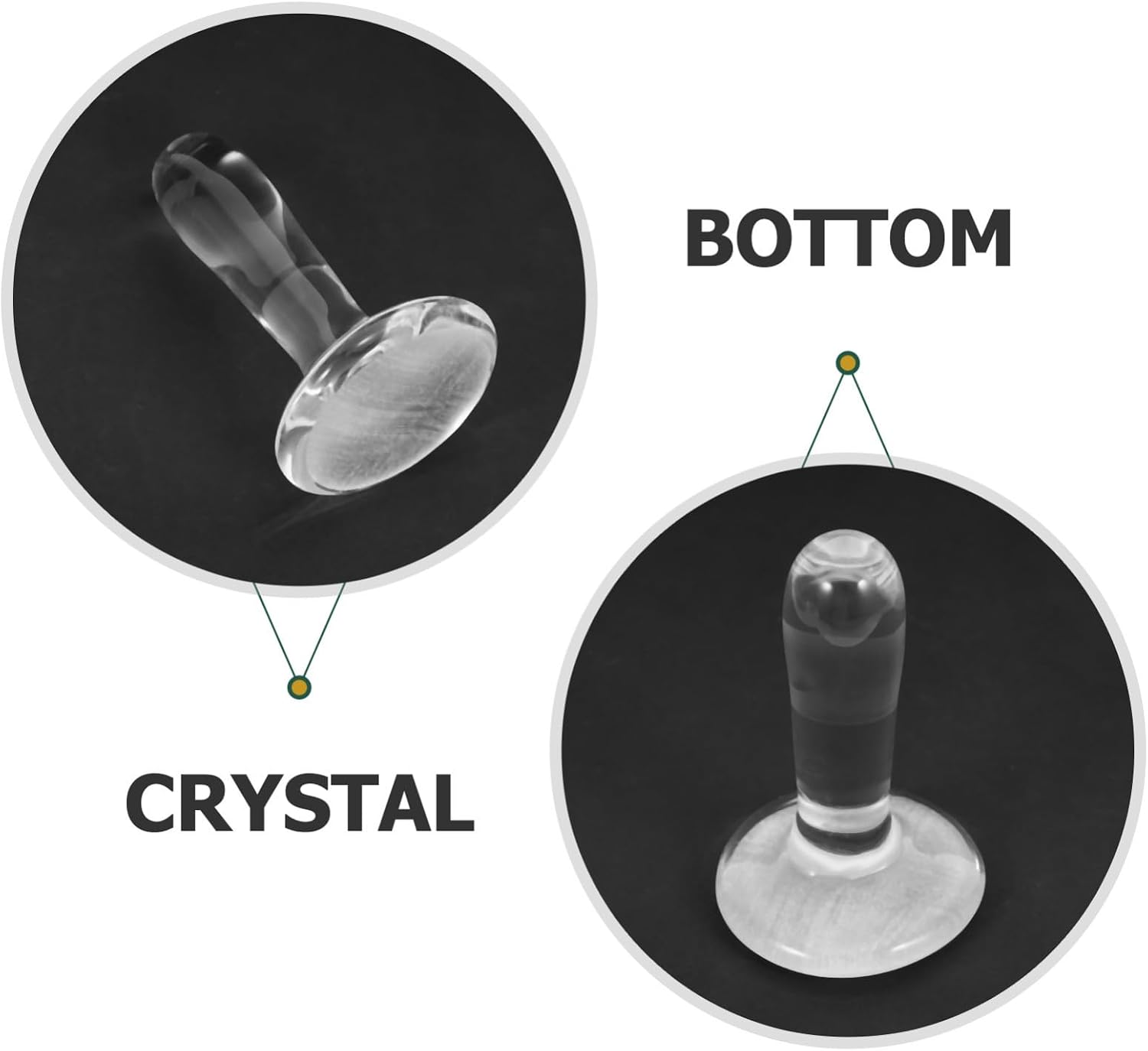 Amosfun Glass Pigment Grinding Rod and Pestle for Artists, Crystal Glass Muller Tool for Manual Paint Grinding, Watercolor and Oil Painting Supplies for DIY Art Projects