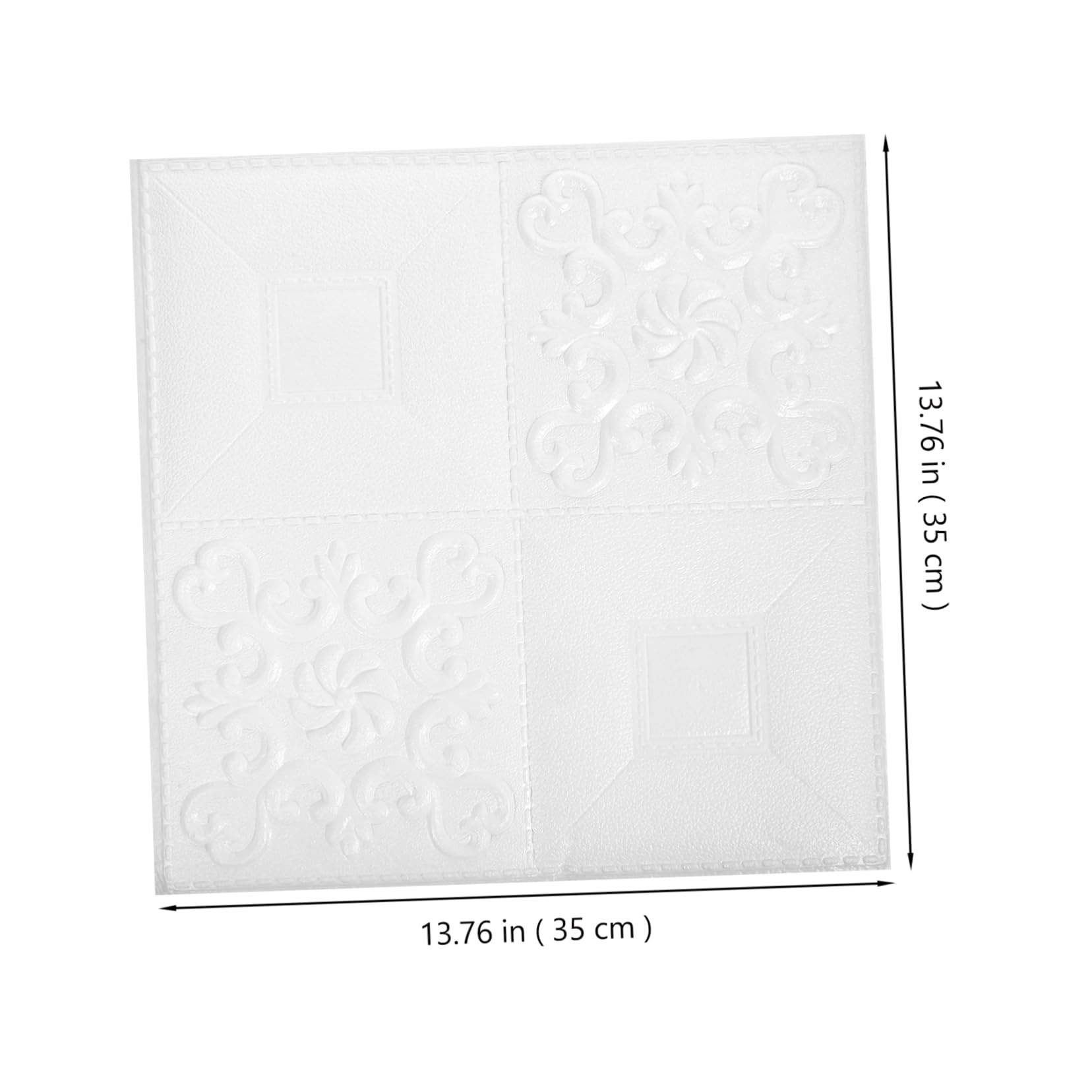 NUOBESTY Pannelli Autoadesivi Effetto Mattone, 20 Pezzi, Bianco, Facili da Pulire, per Camera da Letto e Interni