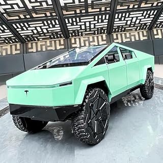 سياره رياضية فارهه (شاحنة تيسلا سايبر تانكاخضر- مقاس 1:24)