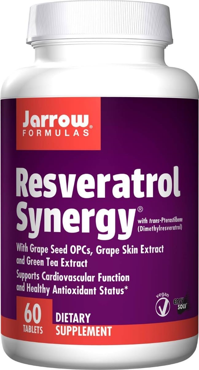 Jarrow Formulas Resveratrol Synergy, 60 Tablets