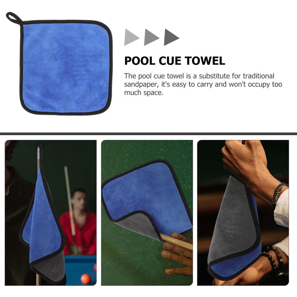 Kisangel 5 unidades de toallas de billar para taco de billar, paño de limpieza para barras, toallas de piscina, paños de limpieza para taco de billar, paño de limpieza para mesas de billar