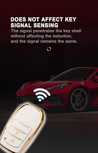 Miniatura 4 de KUNIO Car Key Fob Cover Fit for Toyota Camry RAV4 Corolla Innova Key Protective Cover Keychain TPU Key Holder 2 Buttons