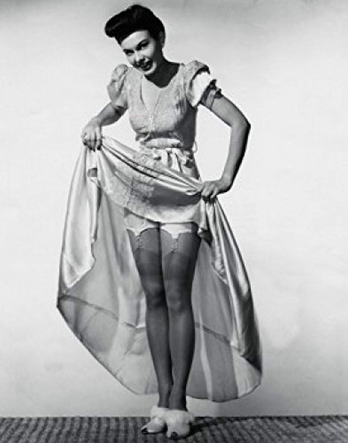 Amazon.com: Portrait of a young woman lifting her skirt Poster Print (18 x  24): Posters & Prints