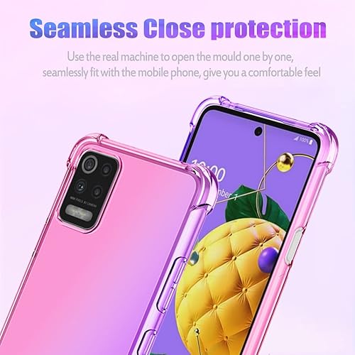 Miniatura 3 de Funda para LG K52  K62  Q52  K62 Plus LM-K520 LM-K525 Linda funda para niñas y mujeres, degradado, delgada, antiarañazos, funda protectora de TPU
