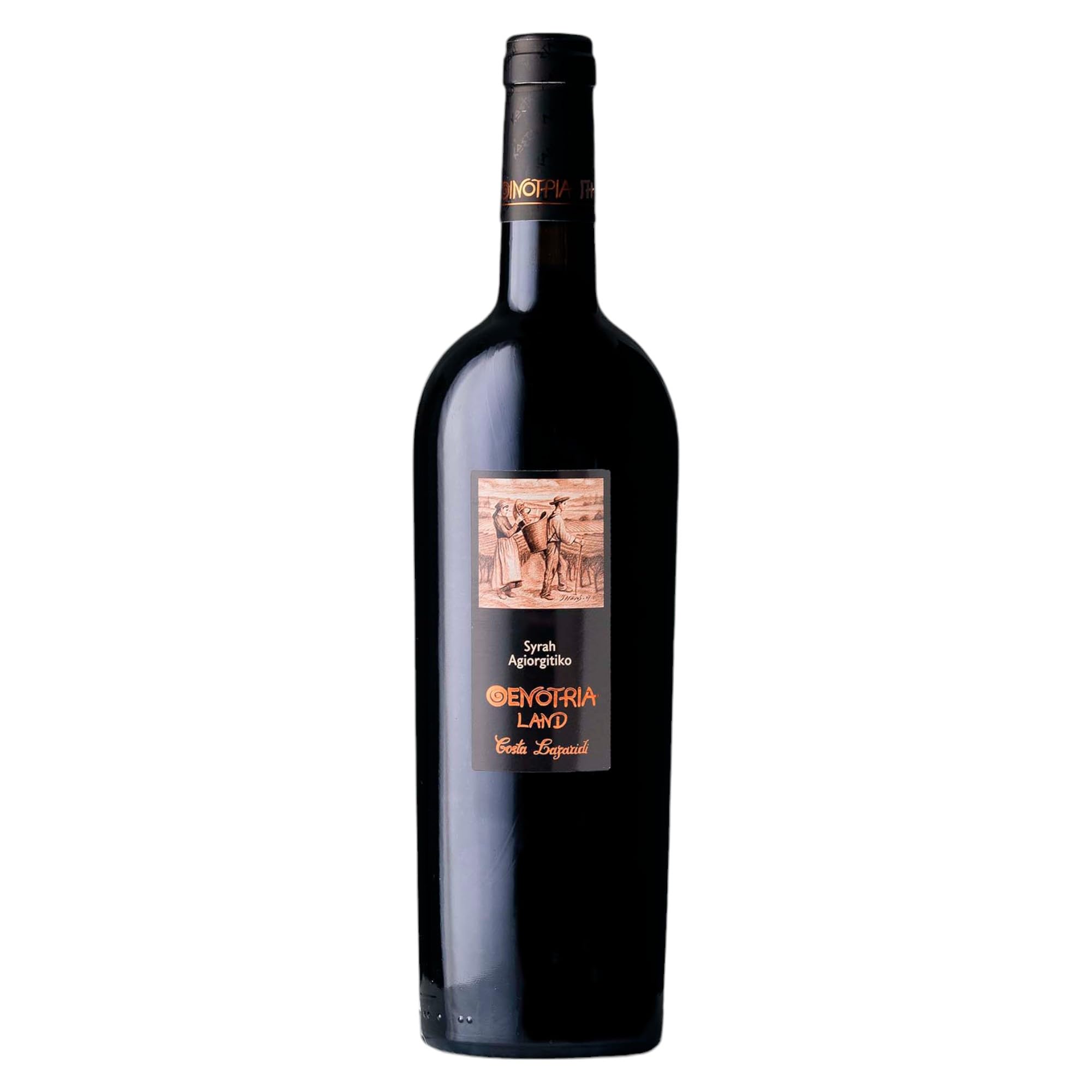 Bio Oenotria Land Syrah-Agiorgitiko 750ml - Rotwein aus Griechenland von Domaine Costa Lazaridi