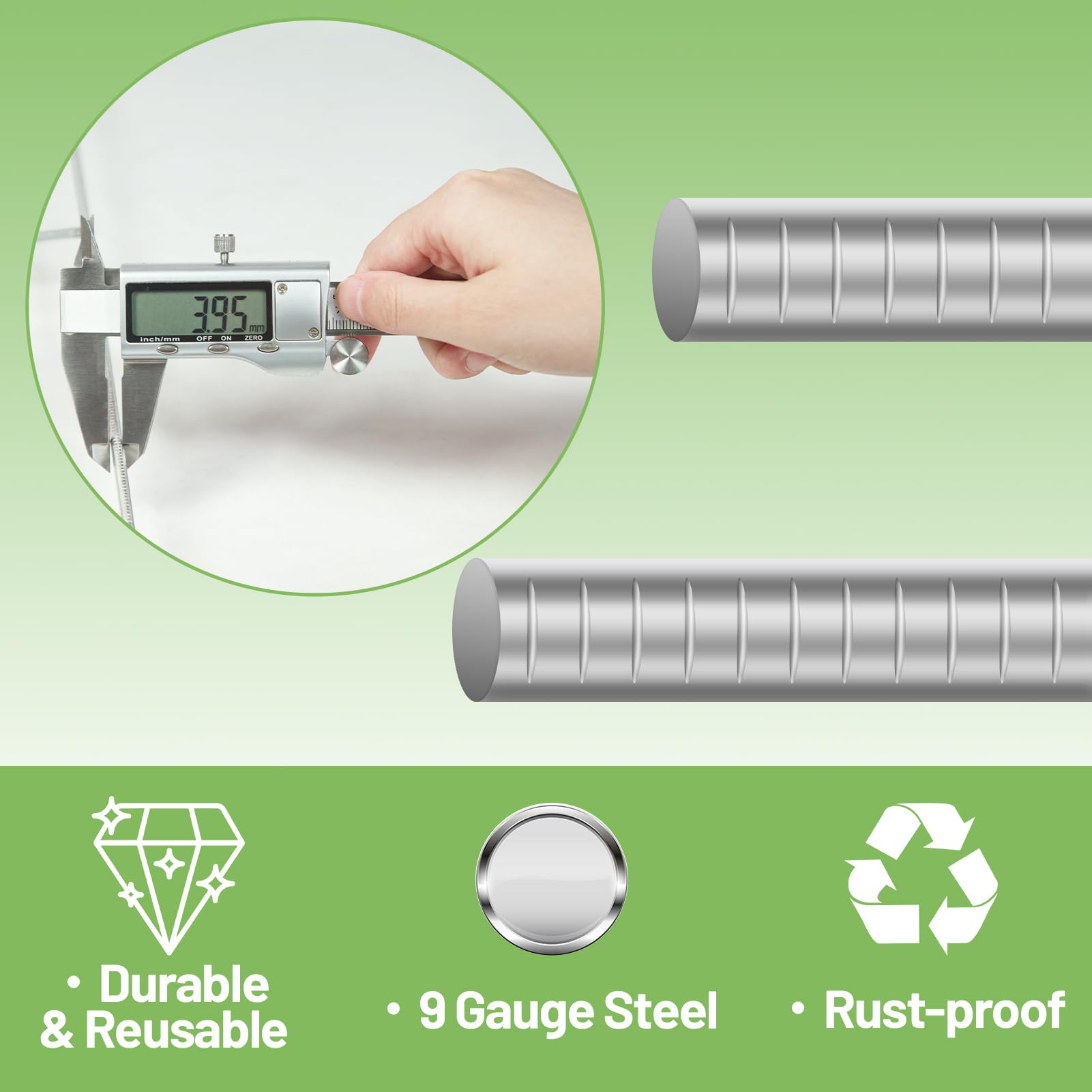 Paquete de 12 estacas de metal para letreros de patio, estacas de 24 x 10 pulgadas para carteles, estacas resistentes de calibre 9 para letreros de venta de bienes raíces, letrero personalizado al